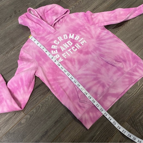 Abercrombie & Fitch hoodie Pink Tie-Dye pullover - Picture 8 of 9